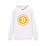 Digital currency Bitcoin Logo Hooded Sweatshirt Popular Cartoon Casual Warm Winter Hoodies Funny Prevailing bitcoin logo Clothes - Crypto gear and stuff