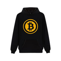 Digital currency Bitcoin Logo Hooded Sweatshirt Popular Cartoon Casual Warm Winter Hoodies Funny Prevailing bitcoin logo Clothes - Crypto gear and stuff