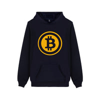 Digital currency Bitcoin Logo Hooded Sweatshirt Popular Cartoon Casual Warm Winter Hoodies Funny Prevailing bitcoin logo Clothes - Crypto gear and stuff