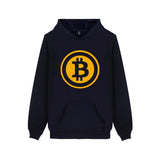 Digital currency Bitcoin Logo Hooded Sweatshirt Popular Cartoon Casual Warm Winter Hoodies Funny Prevailing bitcoin logo Clothes - Crypto gear and stuff