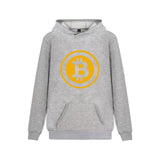 Digital currency Bitcoin Logo Hooded Sweatshirt Popular Cartoon Casual Warm Winter Hoodies Funny Prevailing bitcoin logo Clothes - Crypto gear and stuff