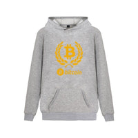 Digital currency Bitcoin Logo Hooded Sweatshirt Popular Cartoon Casual Warm Winter Hoodies Funny Prevailing bitcoin logo Clothes - Crypto gear and stuff