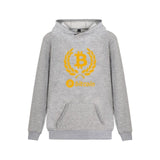 Digital currency Bitcoin Logo Hooded Sweatshirt Popular Cartoon Casual Warm Winter Hoodies Funny Prevailing bitcoin logo Clothes - Crypto gear and stuff