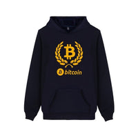 Digital currency Bitcoin Logo Hooded Sweatshirt Popular Cartoon Casual Warm Winter Hoodies Funny Prevailing bitcoin logo Clothes - Crypto gear and stuff