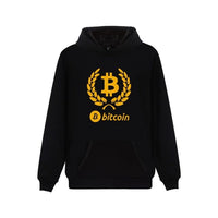 Digital currency Bitcoin Logo Hooded Sweatshirt Popular Cartoon Casual Warm Winter Hoodies Funny Prevailing bitcoin logo Clothes - Crypto gear and stuff