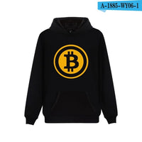 Two Step Bitcoin Hoodies Men Women Casual Clothing Brand Print Bitcoin Hooded Sweatshirts - Crypto gear and stuff