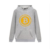 Digital Currency Prevailing Bitcoin Hoody Sweatshirts Autumn Winter Hoodies Men Hooded Streetwear Virtual Funny Capless Pullover - Crypto gear and stuff