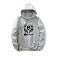Digital currency Bitcoin Logo Printed Hoodies Plus Size XS-3XL Sweatshirts for Men Women Long Sleeve Male Female Funny Hoodie - Crypto gear and stuff