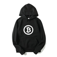 Digital currency Bitcoin Logo Printed Hoodies Plus Size XS-3XL Sweatshirts for Men Women Long Sleeve Male Female Funny Hoodie - Crypto gear and stuff