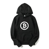 Digital currency Bitcoin Logo Printed Hoodies Plus Size XS-3XL Sweatshirts for Men Women Long Sleeve Male Female Funny Hoodie - Crypto gear and stuff