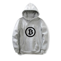 Digital currency Bitcoin Logo Printed Hoodies Plus Size XS-3XL Sweatshirts for Men Women Long Sleeve Male Female Funny Hoodie - Crypto gear and stuff