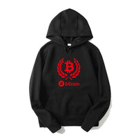 Digital currency Bitcoin Logo Printed Hoodies Plus Size XS-3XL Sweatshirts for Men Women Long Sleeve Male Female Funny Hoodie - Crypto gear and stuff