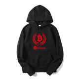 Digital currency Bitcoin Logo Printed Hoodies Plus Size XS-3XL Sweatshirts for Men Women Long Sleeve Male Female Funny Hoodie - Crypto gear and stuff