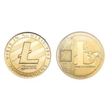 Gold Silver Bitcoin New Year Gift for Friends Gold-Plated Physical Bitcoins Collectible Coin Souvenir Decor Home Ornament - Crypto gear and stuff