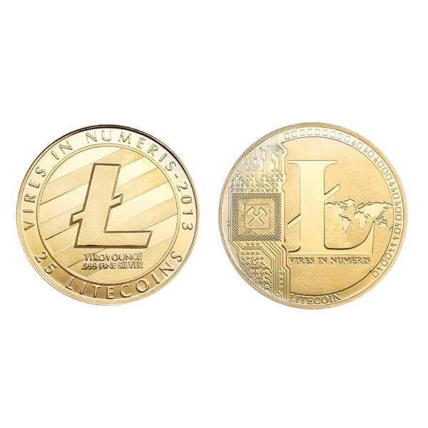 Gold Silver Bitcoin New Year Gift for Friends Gold-Plated Physical Bitcoins Collectible Coin Souvenir Decor Home Ornament - Crypto gear and stuff