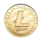 Gold Silver Bitcoin New Year Gift for Friends Gold-Plated Physical Bitcoins Collectible Coin Souvenir Decor Home Ornament - Crypto gear and stuff