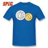 Mens lite coin t shirts many colors to choose from free shipping - Crypto gear and stuff
