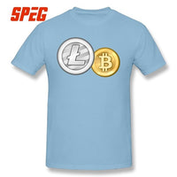 Mens lite coin t shirts many colors to choose from free shipping - Crypto gear and stuff