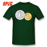 Mens lite coin t shirts many colors to choose from free shipping - Crypto gear and stuff
