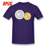 Mens lite coin t shirts many colors to choose from free shipping - Crypto gear and stuff