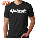 Mens Litecoin shirts litecoin Accepted Here 100% Cotton T-Shirt - Crypto gear and stuff
