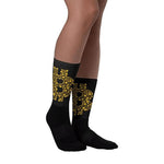 Bitcoin socks GOLD BLACK editon for men women buy today free shipping - Crypto gear and stuff