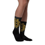 Bitcoin socks GOLD BLACK editon for men women buy today free shipping - Crypto gear and stuff