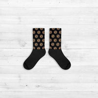 Bitcoin socks GOLD BLACK editon for men women buy today free shipping - Crypto gear and stuff
