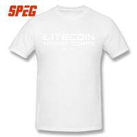 Litecoin Mining Corps T-Shirt for Men 100% Cotton Short Sleeve New High Quality Tee Shirts - Crypto gear and stuff