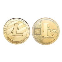 Metal Gold-Plated Bitcoins Collect Coin Eagle Heart Pattern Bronze Coin Home Party New Year Gift Home Decor Crafts - Crypto gear and stuff