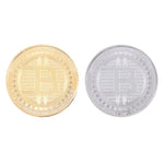Bitcoin Commemorative Coin BTC Collectible Gold Silver Plated Bitcoin Coin The Last Supper Coin Art Physical Collection Gift - Crypto gear and stuff