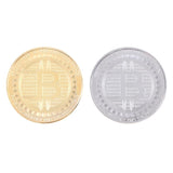 Bitcoin Commemorative Coin BTC Collectible Gold Silver Plated Bitcoin Coin The Last Supper Coin Art Physical Collection Gift - Crypto gear and stuff