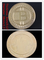 Bitcoin Commemorative Coin BTC Collectible Gold Silver Plated Bitcoin Coin The Last Supper Coin Art Physical Collection Gift - Crypto gear and stuff