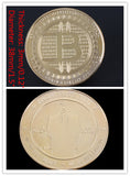 Bitcoin Commemorative Coin BTC Collectible Gold Silver Plated Bitcoin Coin The Last Supper Coin Art Physical Collection Gift - Crypto gear and stuff