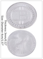 Bitcoin Commemorative Coin BTC Collectible Gold Silver Plated Bitcoin Coin The Last Supper Coin Art Physical Collection Gift - Crypto gear and stuff