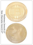 Bitcoin Commemorative Coin BTC Collectible Gold Silver Plated Bitcoin Coin The Last Supper Coin Art Physical Collection Gift - Crypto gear and stuff
