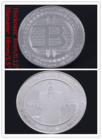 Bitcoin Commemorative Coin BTC Collectible Gold Silver Plated Bitcoin Coin The Last Supper Coin Art Physical Collection Gift - Crypto gear and stuff
