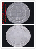 Bitcoin Commemorative Coin BTC Collectible Gold Silver Plated Bitcoin Coin The Last Supper Coin Art Physical Collection Gift - Crypto gear and stuff