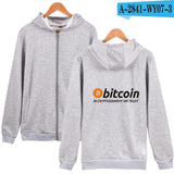 New Bitcoin In Cryptograrhy We Trust Hoodies With Zipper Men Women Casual Bitcoin Clothing Hooded Sweatshirts Zip-Up - Crypto gear and stuff