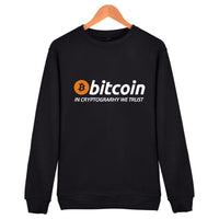 New Bitcoin In Cryptograrhy We Trust Pullover Hoodie Men Women Casual Bitcoin Clothing Capless Sweatshirts - Crypto gear and stuff