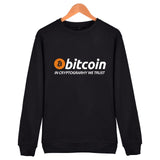 New Bitcoin In Cryptograrhy We Trust Pullover Hoodie Men Women Casual Bitcoin Clothing Capless Sweatshirts - Crypto gear and stuff