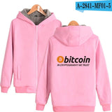New Bitcoin In Cryptograrhy We Trust Hoodies With Zipper Men Women Casual Bitcoin Thick Warm Hooded Sweatshirts - Crypto gear and stuff