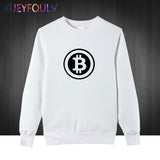 Digital currency Bitcoin Logo Cotton Men men's Funny Sweatshirts Hoodies Pullover Prevailing bitcoin logo - Crypto gear and stuff