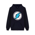 Electroneum Logo Print Hoodie Blockchain Electroneum Cotton Pullover Bitcoin Electroneum cryptocurrencies Men Winter clothes - Crypto gear and stuff
