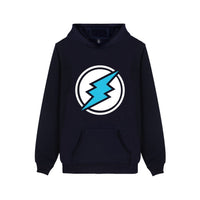 Electroneum Logo Print Hoodie Blockchain Electroneum Cotton Pullover Bitcoin Electroneum cryptocurrencies Men Winter clothes - Crypto gear and stuff