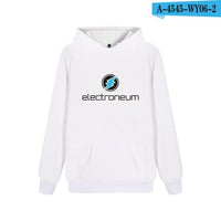 Electroneum Logo Print Hoodie Blockchain Electroneum Cotton Pullover Bitcoin Electroneum cryptocurrencies Men Winter clothes - Crypto gear and stuff