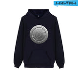 Electroneum Logo Print Hoodie Blockchain Electroneum Cotton Pullover Bitcoin Electroneum cryptocurrencies Men Winter clothes - Crypto gear and stuff