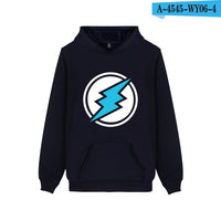 Electroneum Logo Print Hoodie Blockchain Electroneum Cotton Pullover Bitcoin Electroneum cryptocurrencies Men Winter clothes - Crypto gear and stuff