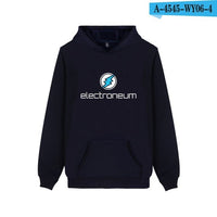 Electroneum Logo Print Hoodie Blockchain Electroneum Cotton Pullover Bitcoin Electroneum cryptocurrencies Men Winter clothes - Crypto gear and stuff