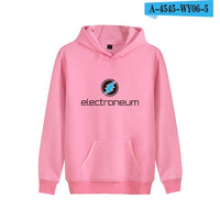 Electroneum Logo Print Hoodie Blockchain Electroneum Cotton Pullover Bitcoin Electroneum cryptocurrencies Men Winter clothes - Crypto gear and stuff